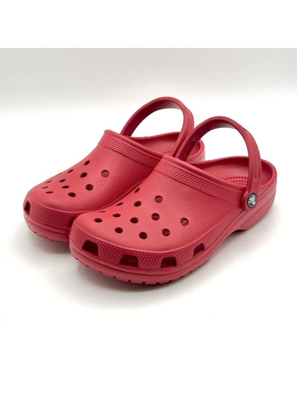 Crocs Classic Clogs Unisex Mens 7 Womens 9 Red Slip On Shoes Pre Owned VGC
